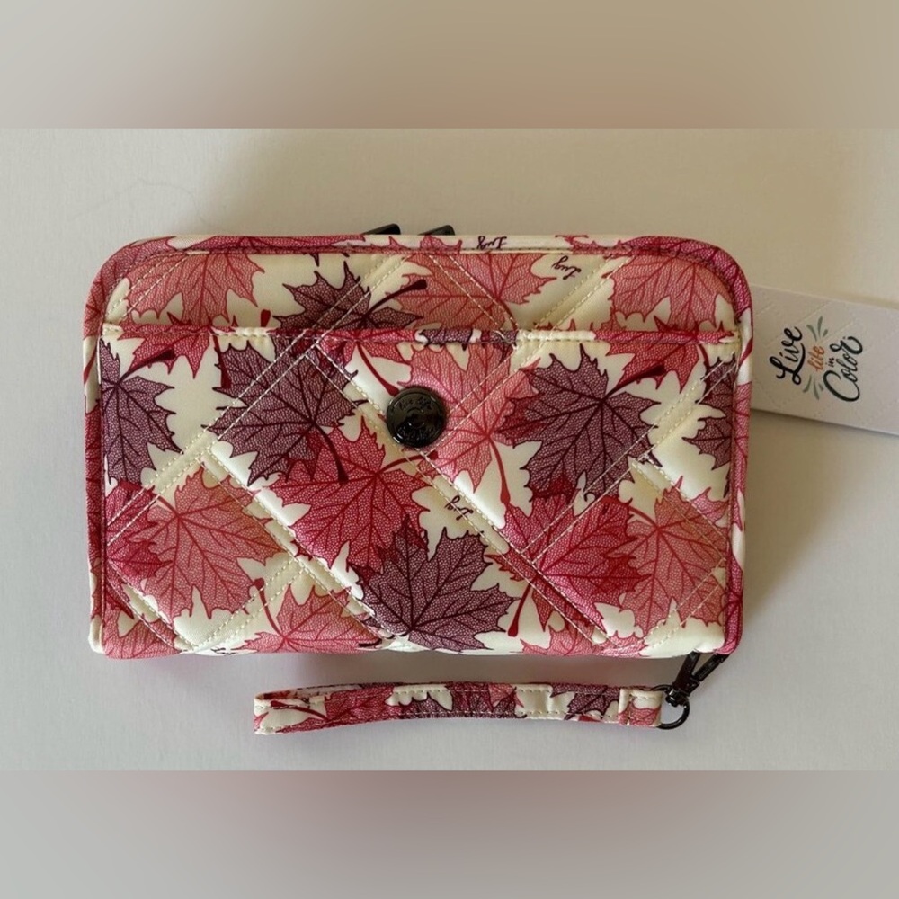 Lug Zeppelin Cream and Red Leaf Bag